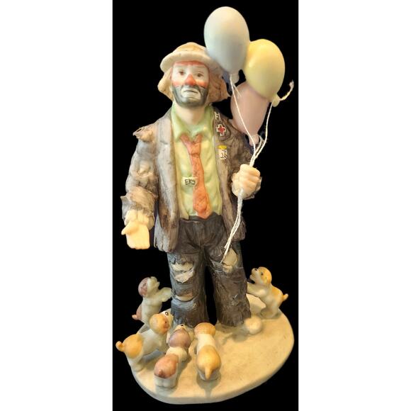 Emmett Kelly Jr., Collections “Balloons For Sale" Porcelain Flambro NEW IN BOX - Picture 1 of 7